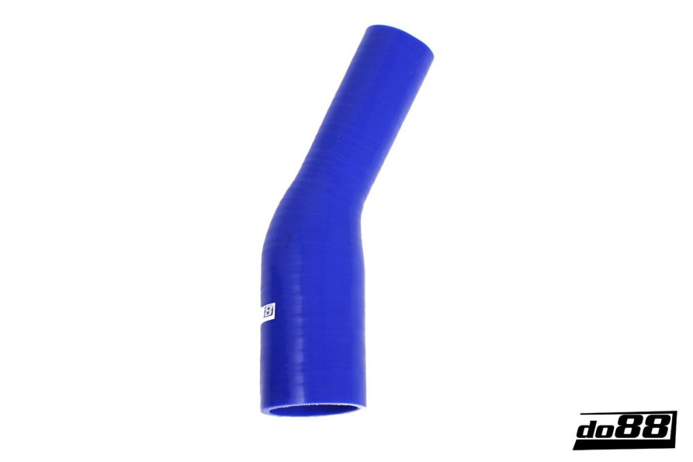 Silicone hose blue 25 degree 1,625 - 1,75'' (41-45mm). Numéro de produit du fabricant: BR25G41-45